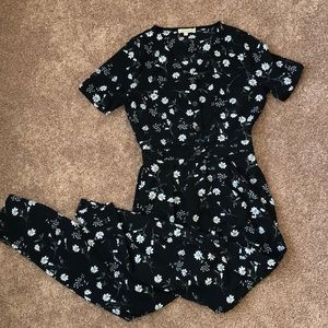 Polagram floral jumpsuit